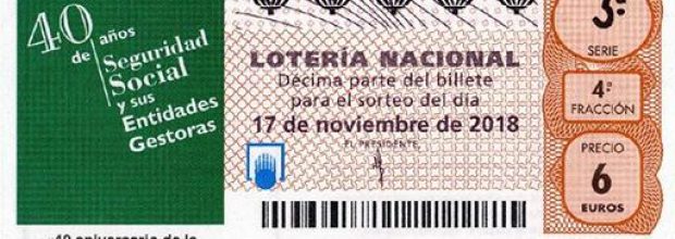 Los 40 años de las Entidades Gestoras de la Seguridad Social protagonizan el décimo de Lotería Nacional del 17 de noviembre